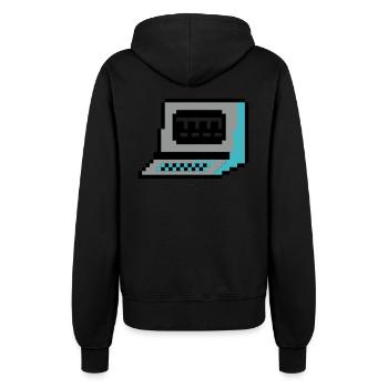 ordinateur de pixels - Veste à capuche Femme - noir - Dos - Maraike (178cm)