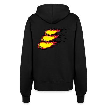 Feuer flamme feuerball agro formation - Frauen Kapuzenjacke - Schwarz - Hinten - Maraike (178cm)