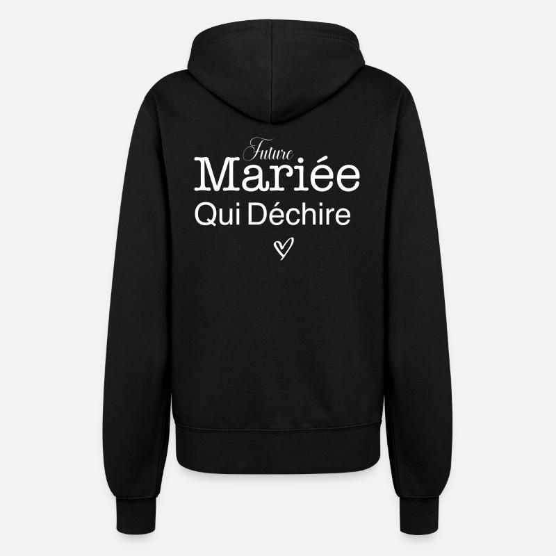 Future Mariée qui déchire - Veste à capuche Femme - noir