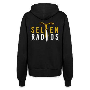 Selten radlos Fahrrad Bike - Frauen Kapuzenjacke - Schwarz - Hinten - Maraike (178cm)