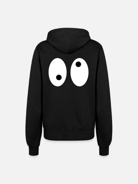 Augen Schielen - Frauen Kapuzenjacke - Schwarz
