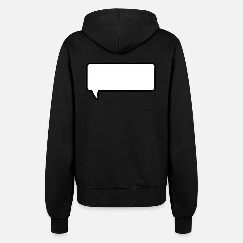 sprechblase mit deinem text - Veste à capuche Femme - noir