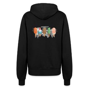 Eis am Stiel - Frauen Kapuzenjacke - Schwarz - Hinten - Maraike (178cm)