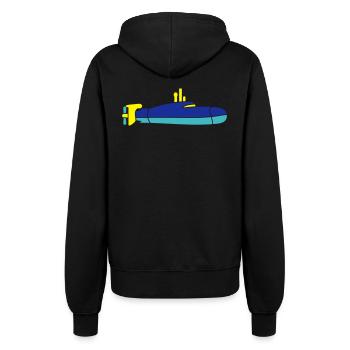U-Boot Unterseeboot Tauchgang Tauchboot Kapitän - Frauen Kapuzenjacke - Schwarz - Hinten - Maraike (178cm)