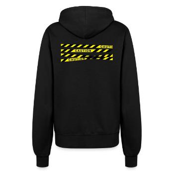 caution_f2 - Women’s Hooded Jacket - black - Back - Maraike (178cm)