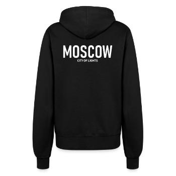 Moscou - Ville Lumière - Russie - Kremlin - Veste à capuche Femme - noir - Dos - Maraike (178cm)