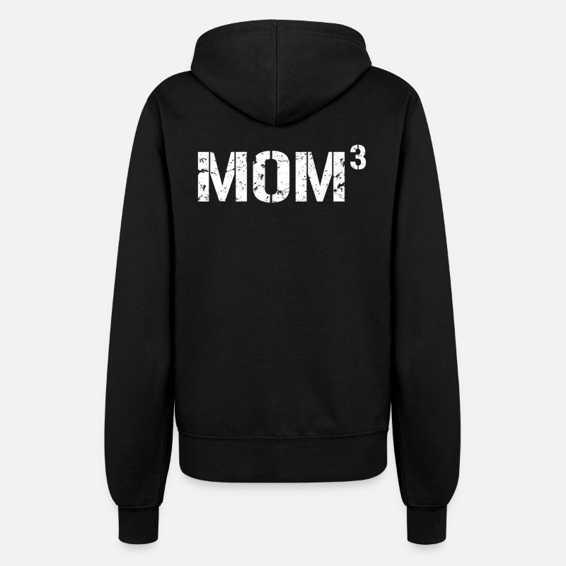 Mor til 3 børn - Mors dag gave til Awesome Mor - Hættejakke til damer - sort