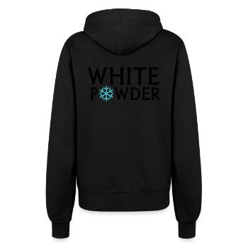 white powder - Frauen Kapuzenjacke - Schwarz - Hinten - Maraike (178cm)