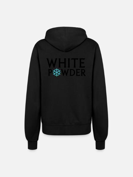 white powder - Veste à capuche Femme - noir