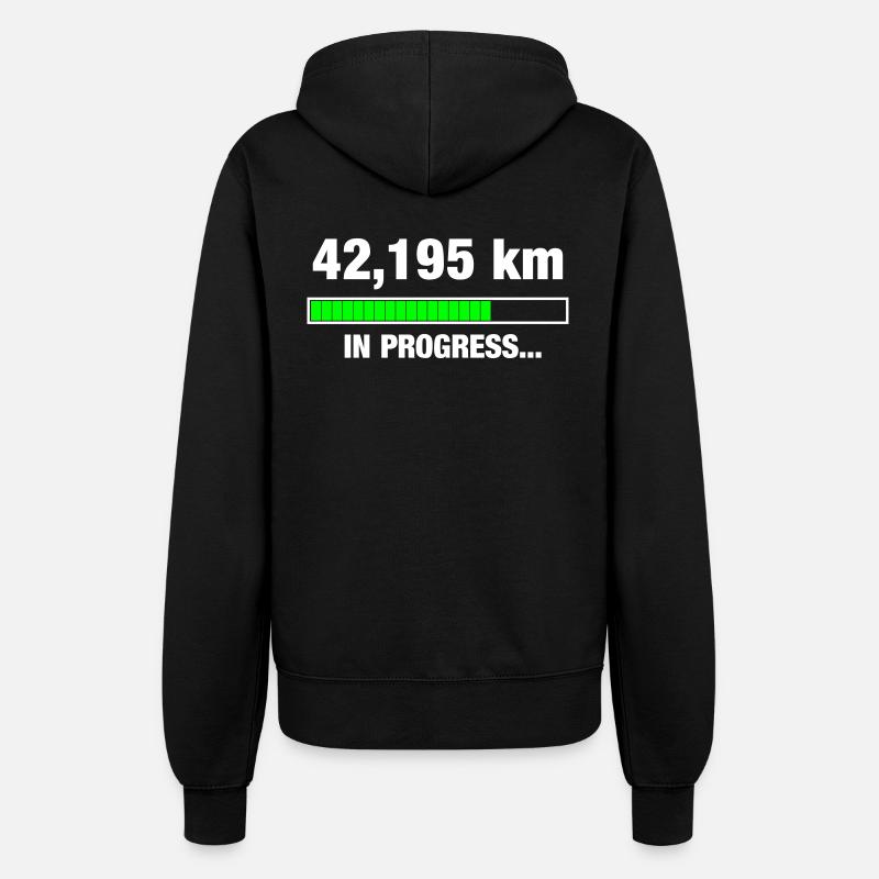 Marathon in progress - Women’s Hooded Jacket - black
