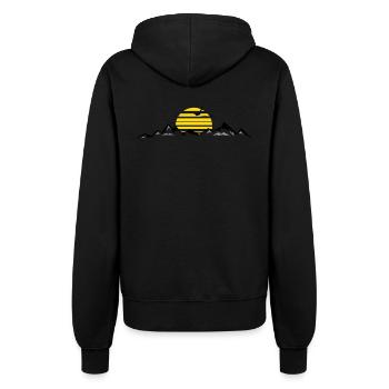 MONTAGNES Paysage Silhouette Panorama - Veste à capuche Femme - noir - Dos - Maraike (178cm)