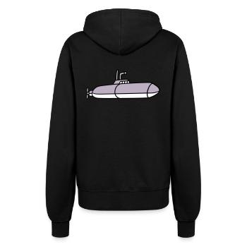 U-Boot Unterseeboot Tauchgang Tauchboot Kapitän - Frauen Kapuzenjacke - Schwarz - Hinten - Maraike (178cm)