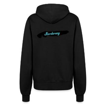 norderney insel - Frauen Kapuzenjacke - Schwarz - Hinten - Maraike (178cm)
