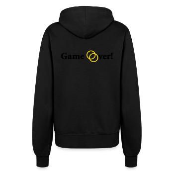 Game over bachelor party - Women’s Hooded Jacket - black - Back - Maraike (178cm)