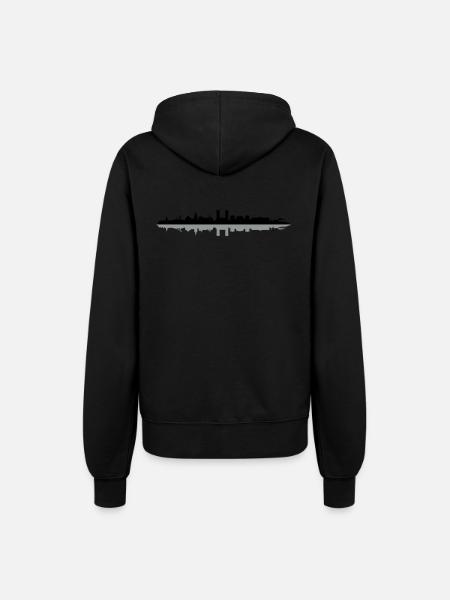 Skyline - Oslo - Frauen Kapuzenjacke - Schwarz