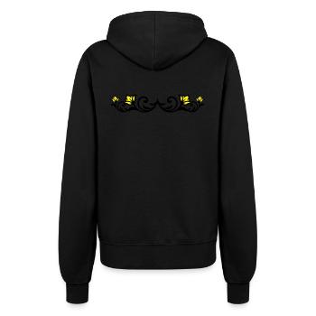 Floral Element - Women’s Hooded Jacket - black - Back - Maraike (178cm)