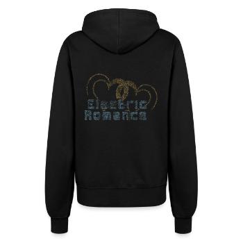 Pixel Hearts: Electric Romance - Women’s Hooded Jacket - black - Back - Maraike (178cm)