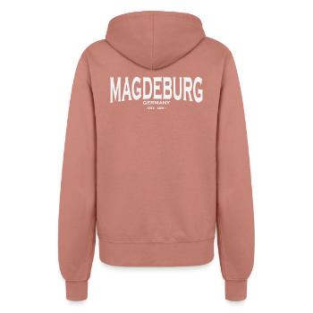 Magdeburg - Frauen Kapuzenjacke - Altrosa - Hinten - Maraike (178cm)