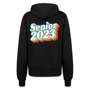Senior Class Of 2023 Retro Graduation Party Geschenk - Frauen Kapuzenjacke - Schwarz - Hinten - Maraike (178cm)