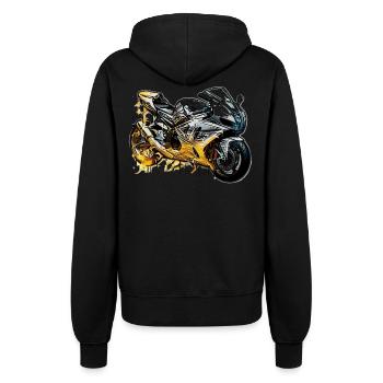 Super Sporttourer Motorrad - Frauen Kapuzenjacke - Schwarz - Hinten - Maraike (178cm)