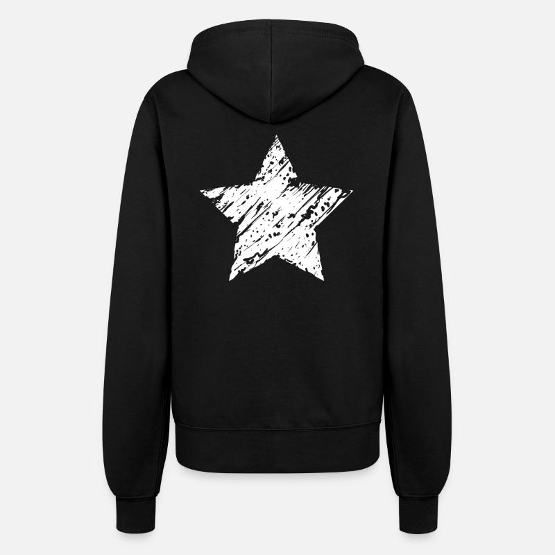 White Star - Women’s Hooded Jacket - black