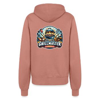 GrillMaster - Grill Illustration - Frauen Kapuzenjacke - Altrosa - Hinten - Maraike (178cm)