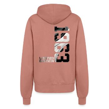 LIMITED EDITION 1963 63. GEBURTSTAG - Frauen Kapuzenjacke - Altrosa - Hinten - Maraike (178cm)