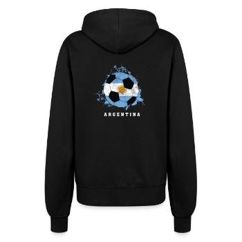 Argentinien - Fussball - Weltmeisterschaft - Frauen Kapuzenjacke - Schwarz - Hinten - Maraike (178cm)