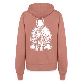 Judo Junge - Frauen Kapuzenjacke - Altrosa - Hinten - Maraike (178cm)