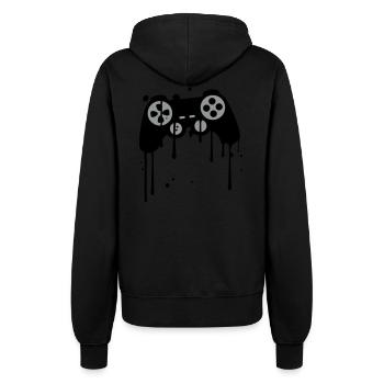contrôleur de graffiti s'égoutter splash couleur k - Veste à capuche Femme - noir - Dos - Maraike (178cm)