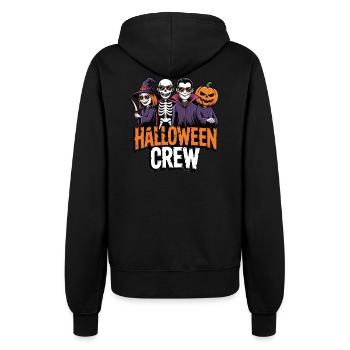 Halloween Crew – Lustiges Spuk Design - Frauen Kapuzenjacke - Schwarz - Hinten - Maraike (178cm)