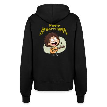 Dessin animé drôle - Veste à capuche Femme - noir - Dos - Maraike (178cm)