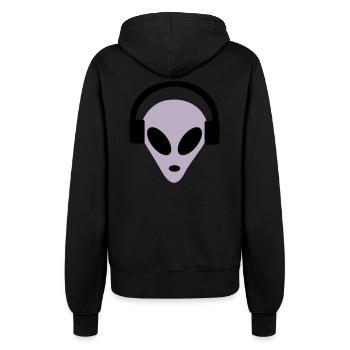 Alien Headphones - Frauen Kapuzenjacke - Schwarz - Hinten - Maraike (178cm)
