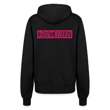 Hausmeisterin - Frauen Kapuzenjacke - Schwarz - Hinten - Maraike (178cm)
