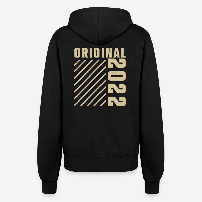 Original 2022 Authentic 2022 Vintage Bursdag - Women’s Hooded Jacket - black