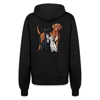 Chiens - Veste à capuche Femme - noir - Dos - Maraike (178cm)