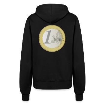 Euro - Women’s Hooded Jacket - black - Back - Maraike (178cm)