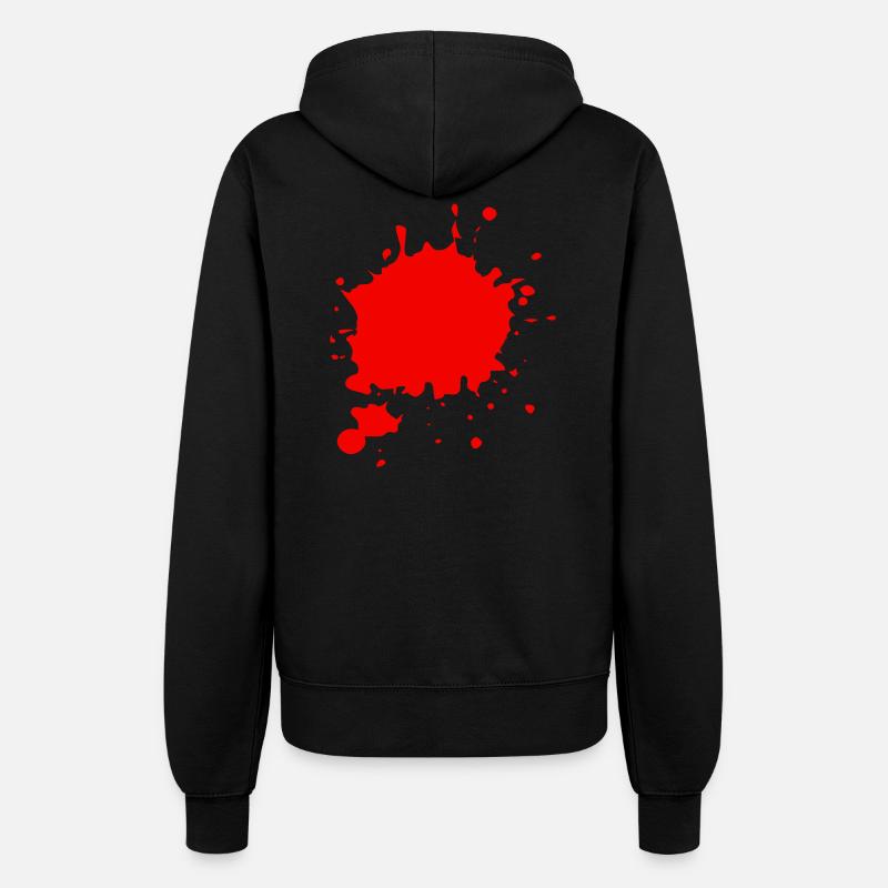 Blood / Ink / Graffiti Splatter Vector - Women’s Hooded Jacket - black