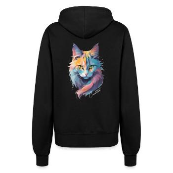 Cat Creative - Frauen Kapuzenjacke - Schwarz - Hinten - Maraike (178cm)