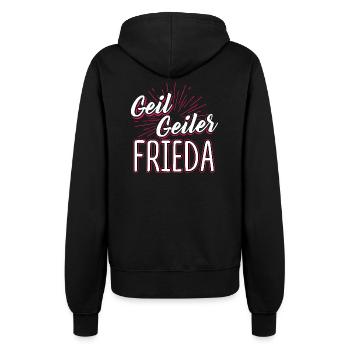 FRIEDA - Geil - Frauen Kapuzenjacke - Schwarz - Hinten - Maraike (178cm)