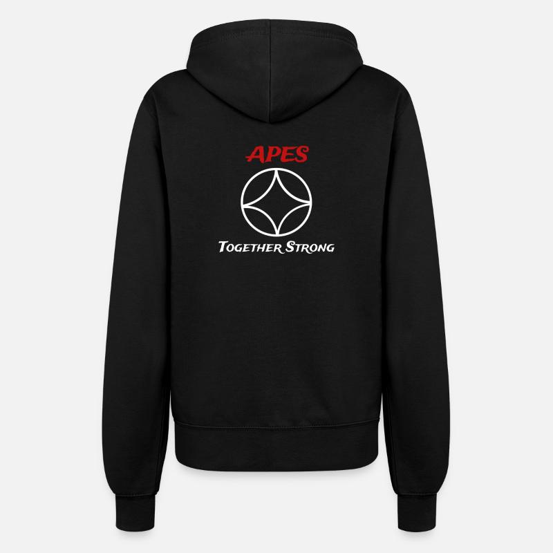 Apes together strong // Monkeys together strong 2 - Women’s Hooded Jacket - black