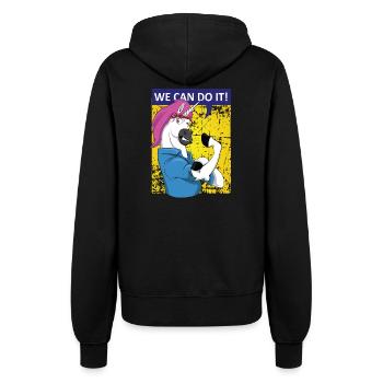 Nous pouvons faire ce licorne Unicorn Girlpower - Veste à capuche Femme - noir - Dos - Maraike (178cm)