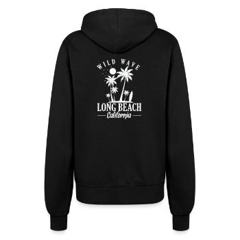 Wild Wave long Beach Californie surf - Veste à capuche Femme - noir - Dos - Maraike (178cm)