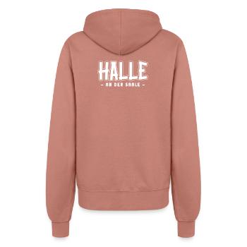 Halleserin Halleser Halle - Veste à capuche Femme - rose poudré - Dos - Maraike (178cm)