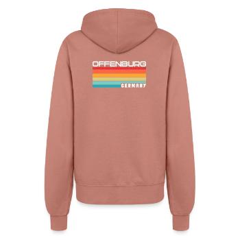 Offenburgerin Offenburger Offenburg - Frauen Kapuzenjacke - Altrosa - Hinten - Maraike (178cm)
