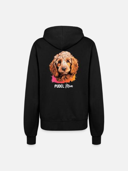 Pudel - Frauen Kapuzenjacke - Schwarz