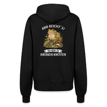 Toad Kröten Kröte - Frauen Kapuzenjacke - Schwarz - Hinten - Maraike (178cm)