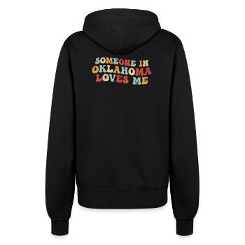 Green Thumbs Dirty Hands Full Hearts - Women’s Hooded Jacket - black - Back - Maraike (178cm)