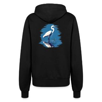 Heron Reiher - Frauen Kapuzenjacke - Schwarz - Hinten - Maraike (178cm)