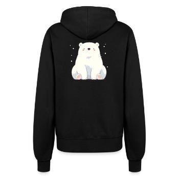 Polar Bear Eisbären Eisbär - Frauen Kapuzenjacke - Schwarz - Hinten - Maraike (178cm)